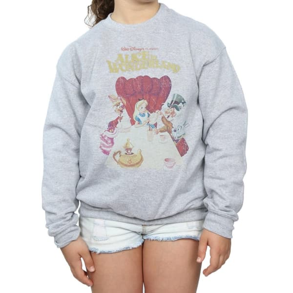 Disney Sweatshirt med retroaffisch från Alice i underlandet