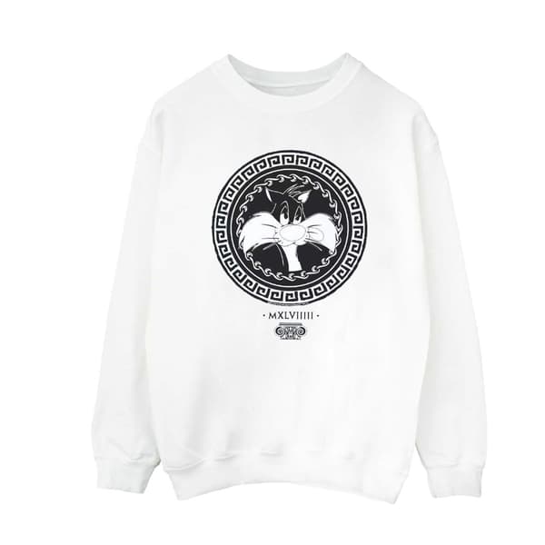 Looney Tunes Boys Sylvester Greek Circle Sweatshirt