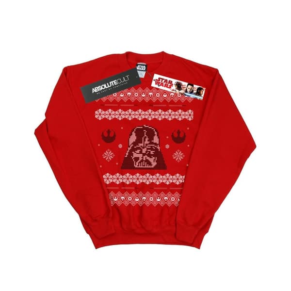 Star Wars Mens Christmas Darth Vader Fair Isle Sweatshirt