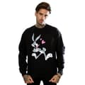 Miniatyrbillede 2 af 5: Looney Tunes Mens Bugs Bunny In Love Sweatshirt