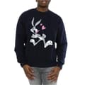 Miniatyrbillede 3 af 5: Looney Tunes Mens Bugs Bunny In Love Sweatshirt