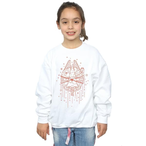 Star Wars Girls Millennium Falcon Christmas Tree Delivery Sweatshirt