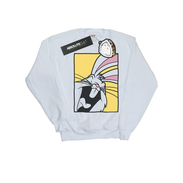 Looney Tunes Boys Bugs Bunny Laughing Sweatshirt White 12-13 Years