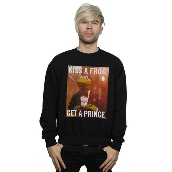 Disney Mens The Muppets Kiss A Frog Get A Prince Sweatshirt