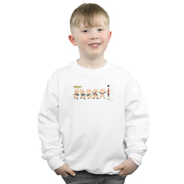 Looney Tunes Pojkar Porky Pig - Sweatshirt med färgkod