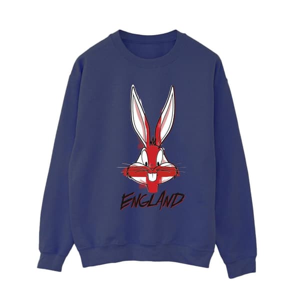 Looney Tunes Womens/Ladies Bugs England Face Sweatshirt