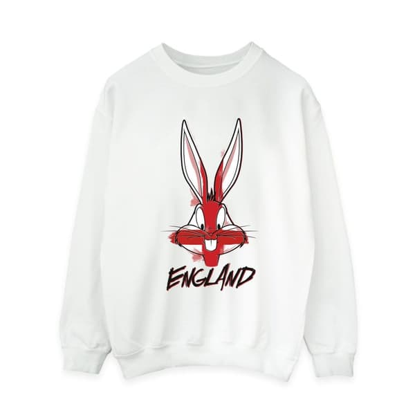 Looney Tunes Womens/Ladies Bugs England Face Sweatshirt