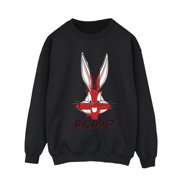 Looney Tunes Womens/Ladies Bugs England Face Sweatshirt