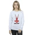 Miniatyrbilde 2 av 3: Looney Tunes Womens/Ladies Bugs England Face Sweatshirt