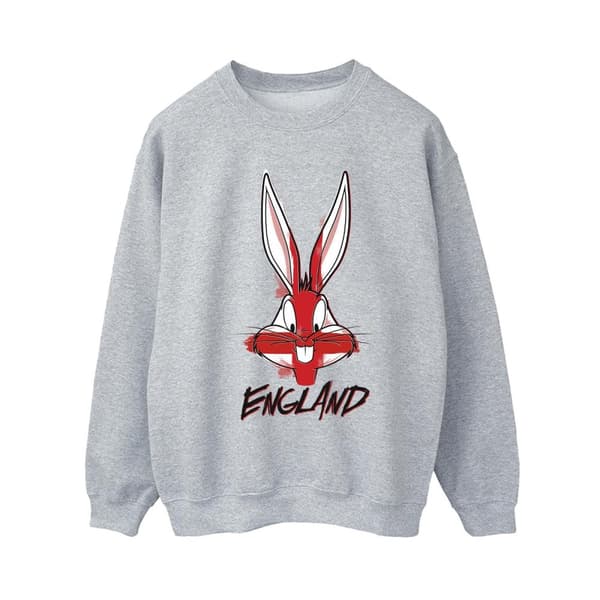 Looney Tunes Womens/Ladies Bugs England Face Sweatshirt