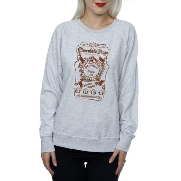 Harry Potter Womens/Ladies Chocolate Frogs Mono Label Sweatshirt