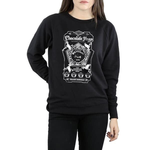 Harry Potter Womens/Ladies Chocolate Frogs Mono Label Sweatshirt