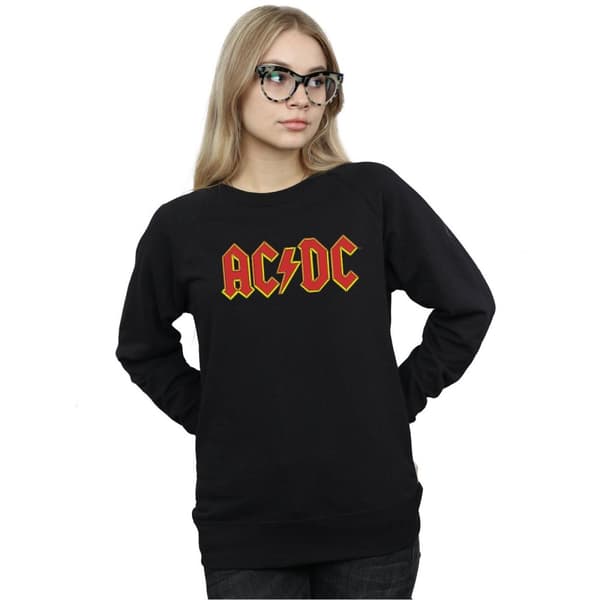 AC/DC Sweatshirt med röd logotyp - dam/dam