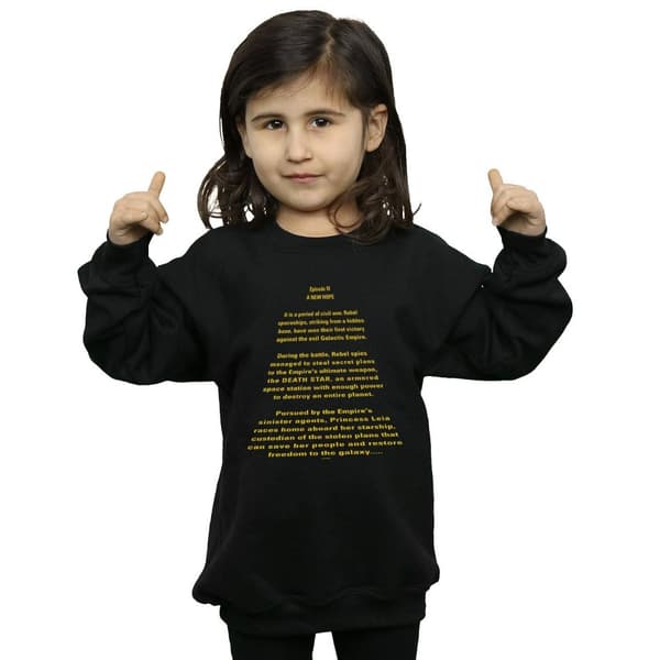 Star Wars Girls A New Hope Opening Crawl Sweatshirt