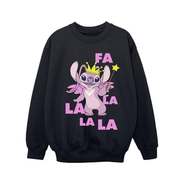 Disney Girls Lilo & Stitch Angel Fa La La Sweatshirt