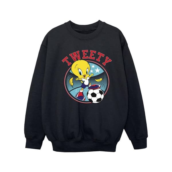 Looney Tunes Girls Tweety Football Circle Sweatshirt