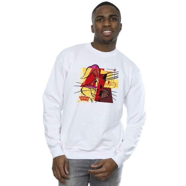 Looney Tunes Mens Bugs Bunny Rabbit New Year Sweatshirt