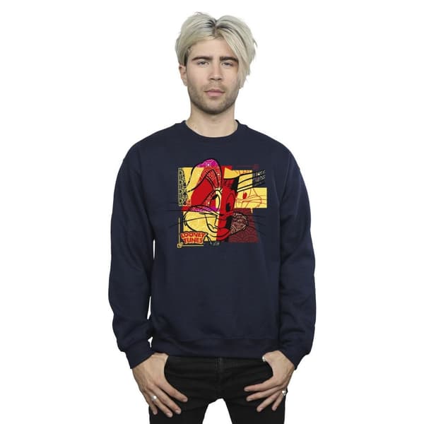 Looney Tunes Mens Bugs Bunny Rabbit New Year Sweatshirt