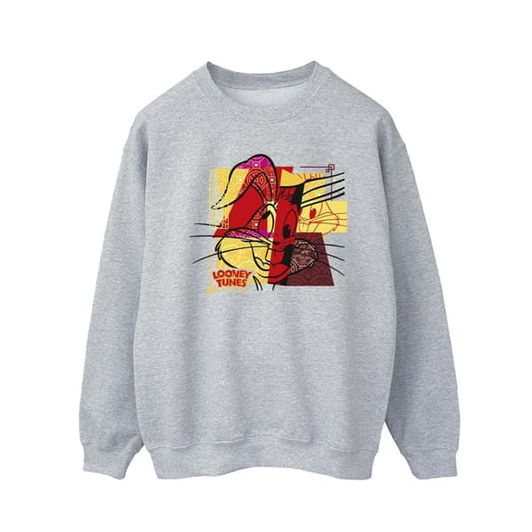 Looney Tunes Mens Bugs Bunny Rabbit New Year Sweatshirt