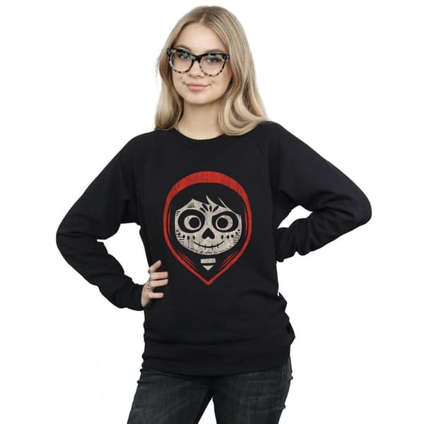 Disney Kvinnor/Ladies Coco Miguel Skeleton Face Hood Sweatshirt
