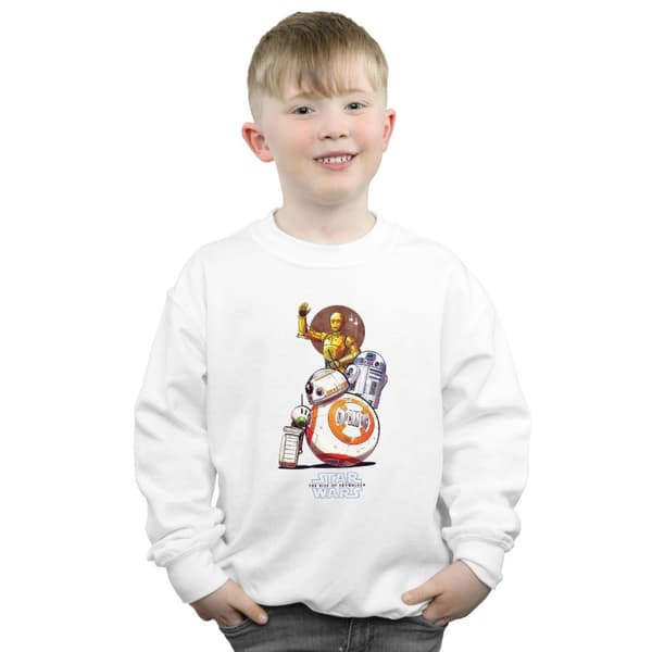 Star Wars: The Rise of Skywalker Boys Star Wars The Rise Of Skywalker Droids Illustration Sweatshirt