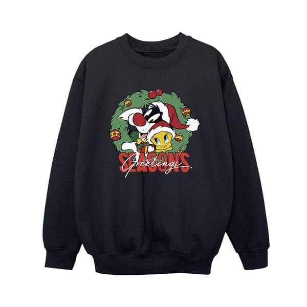 Looney Tunes Sweatshirt med årstidshälsningar för pojkar