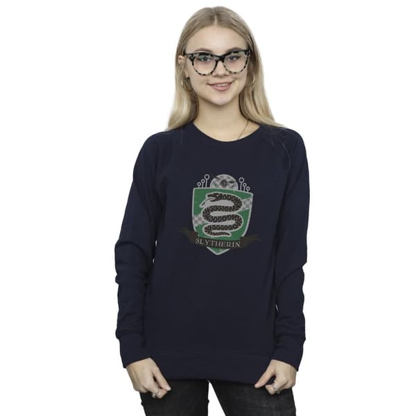 Harry Potter Womens/Ladies Slytherin Chest Badge Sweatshirt