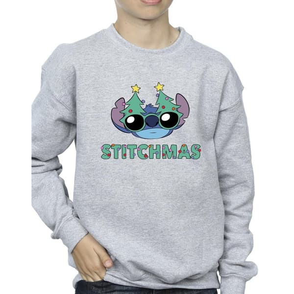 Disney Pojkar Lilo & Stitch Stitchmas Glasögon Sweatshirt