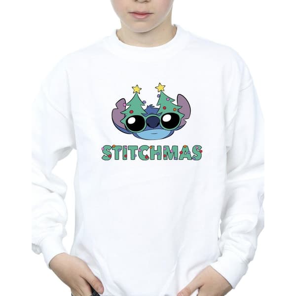 Disney Pojkar Lilo & Stitch Stitchmas Glasögon Sweatshirt