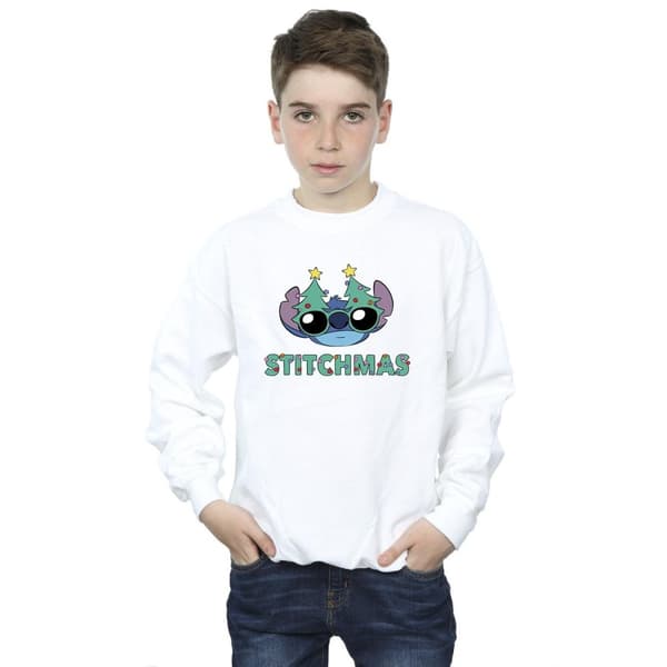 Disney Pojkar Lilo & Stitch Stitchmas Glasögon Sweatshirt