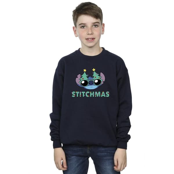 Disney Pojkar Lilo & Stitch Stitchmas Glasögon Sweatshirt