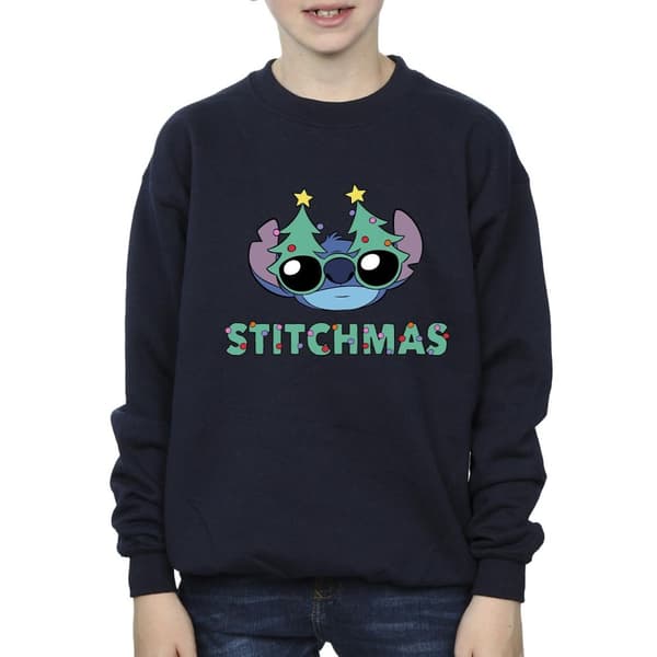 Disney Pojkar Lilo & Stitch Stitchmas Glasögon Sweatshirt