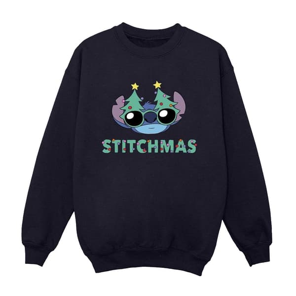 Disney Pojkar Lilo & Stitch Stitchmas Glasögon Sweatshirt