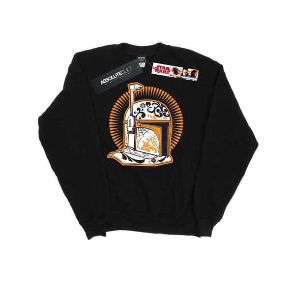 Star Wars Mens Boba Fett Dia De Los Muertos Sweatshirt