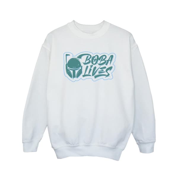 Star Wars Girls The Book Of Boba Fett Lives Chest Sweatshirt