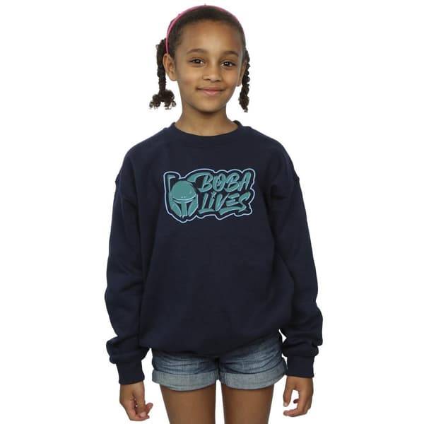 Star Wars Girls The Book Of Boba Fett Lives Chest Sweatshirt
