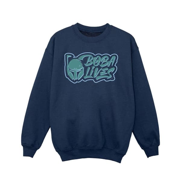 Star Wars Girls The Book Of Boba Fett Lives Chest Sweatshirt