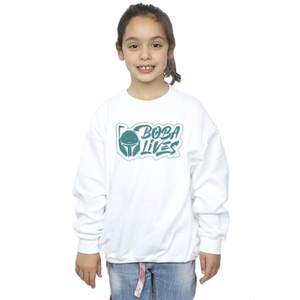 Star Wars Girls The Book Of Boba Fett Lives Chest Sweatshirt