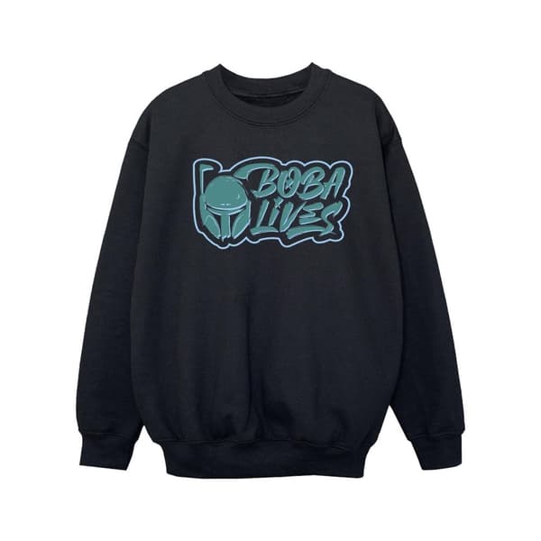 Star Wars Girls The Book Of Boba Fett Lives Chest Sweatshirt