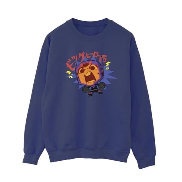 Disney Damtröja Big Hero 6 Baymax Hiro Angry Manga för damer/kvinnor