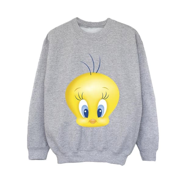 Looney Tunes Sweatshirt med Tweety-ansikte för pojkar