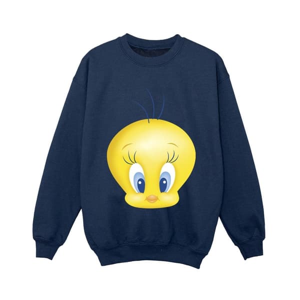 Looney Tunes Sweatshirt med Tweety-ansikte för pojkar