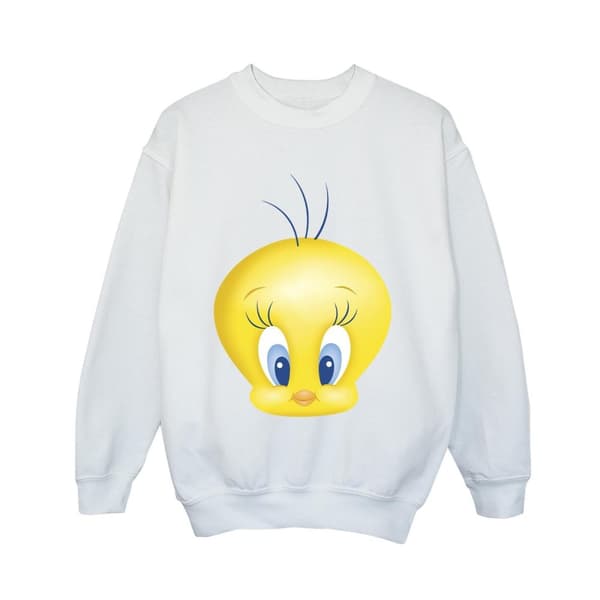 Looney Tunes Sweatshirt med Tweety-ansikte för pojkar