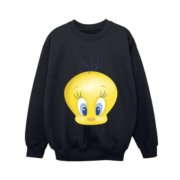 Looney Tunes Sweatshirt med Tweety-ansikte för pojkar