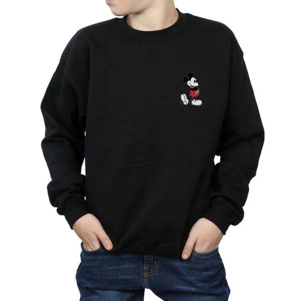Disney Boys Mickey Mouse Kickin Retro Chest Sweatshirt