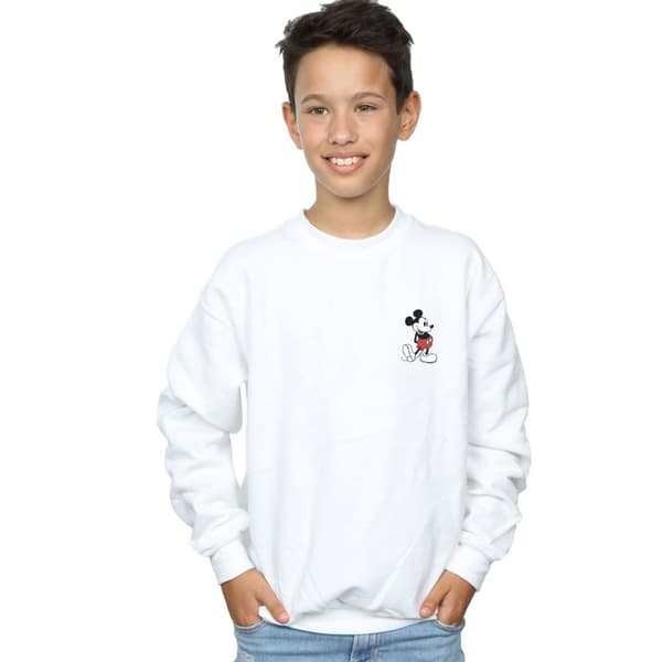 Disney Boys Mickey Mouse Kickin Retro Chest Sweatshirt