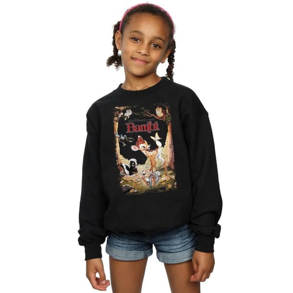 Disney Girls Bambi Retro Poster Sweatshirt