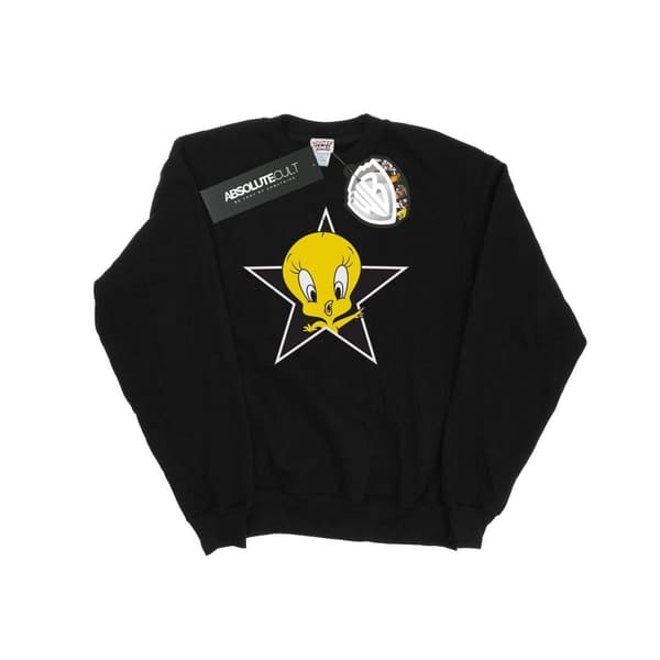 Looney Tunes Tweety Pie Star-tröja för flickor Black 9-11 Years