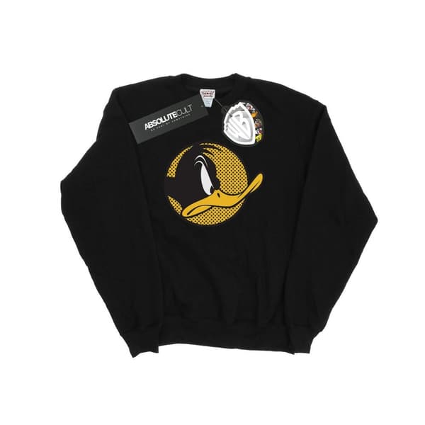 Looney Tunes Pojkar - Daffy Duck - Sweatshirt med prickig profil