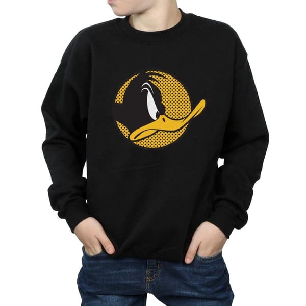 Looney Tunes Pojkar - Daffy Duck - Sweatshirt med prickig profil